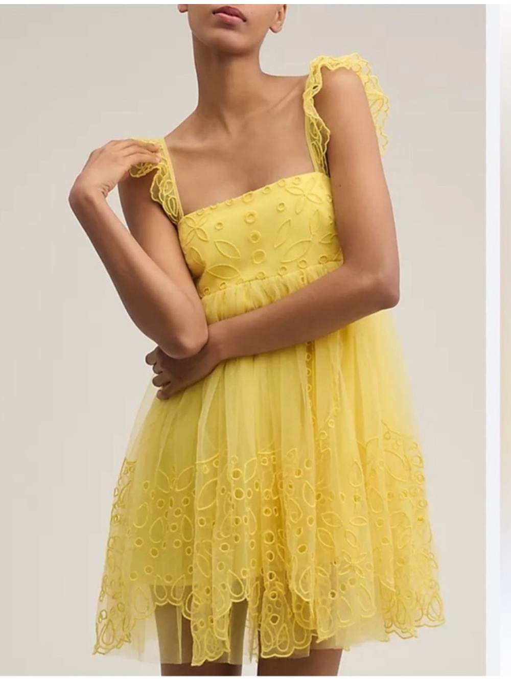 Nwt tulle mini dress anthro